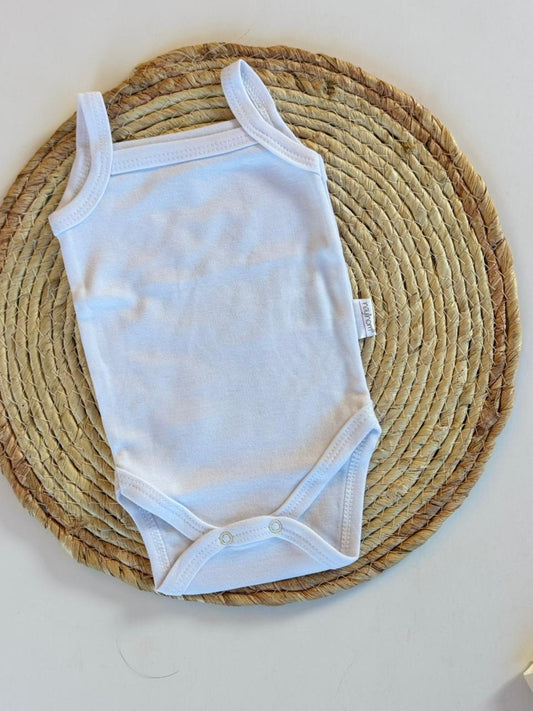 100% cotton white bodysuit