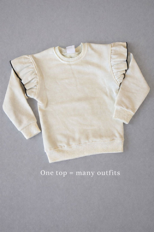 Cotton white sweater