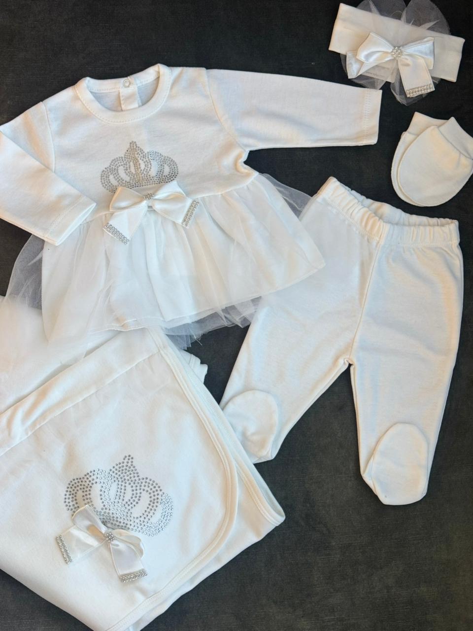 10 pieces baby girl set with blanket