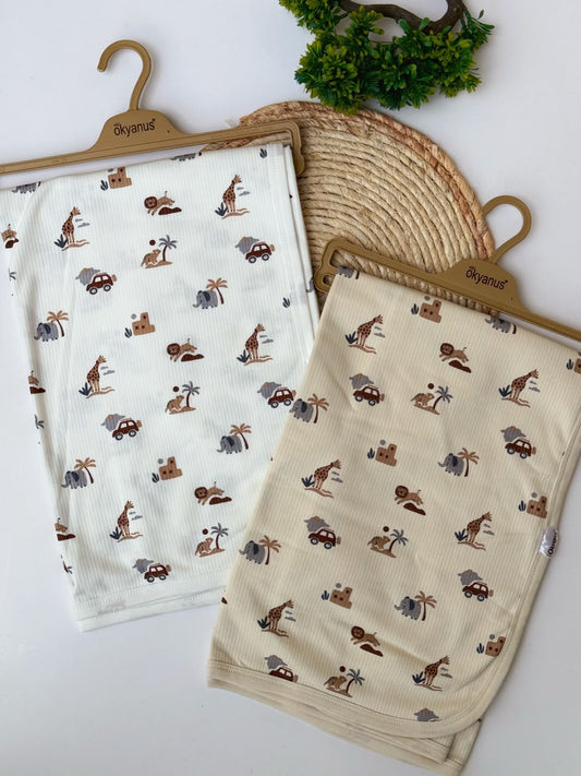 Cotton blankets available in 2 colors