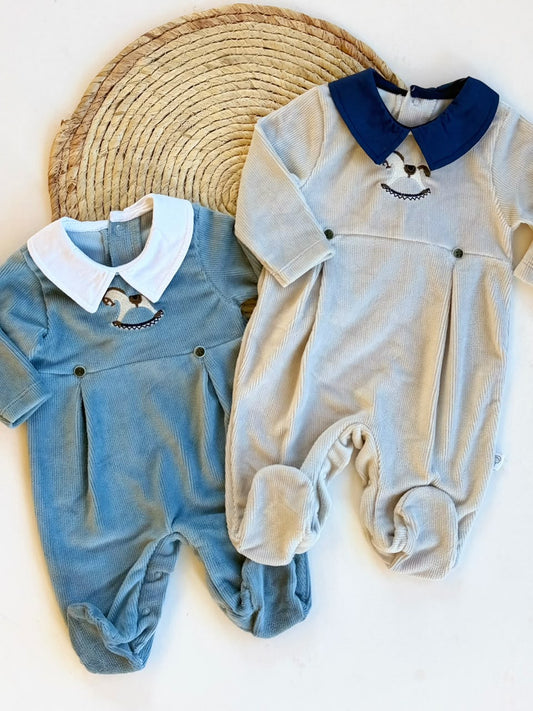 Velvet overall available in 2 colors