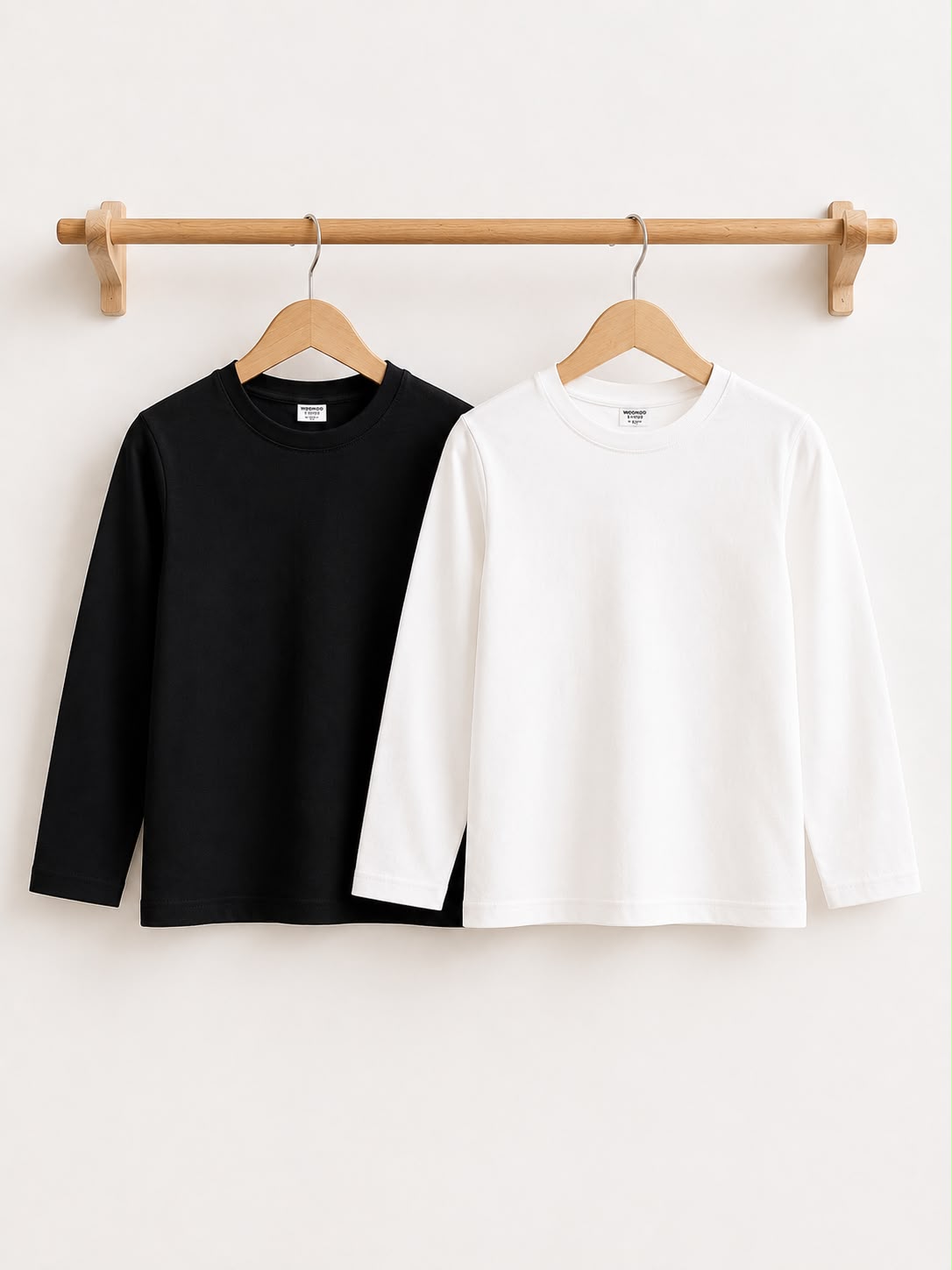 Cotton basic long-sleeve shirts