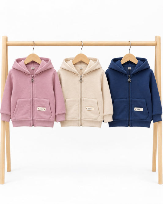 Fleece zip-up hoodies