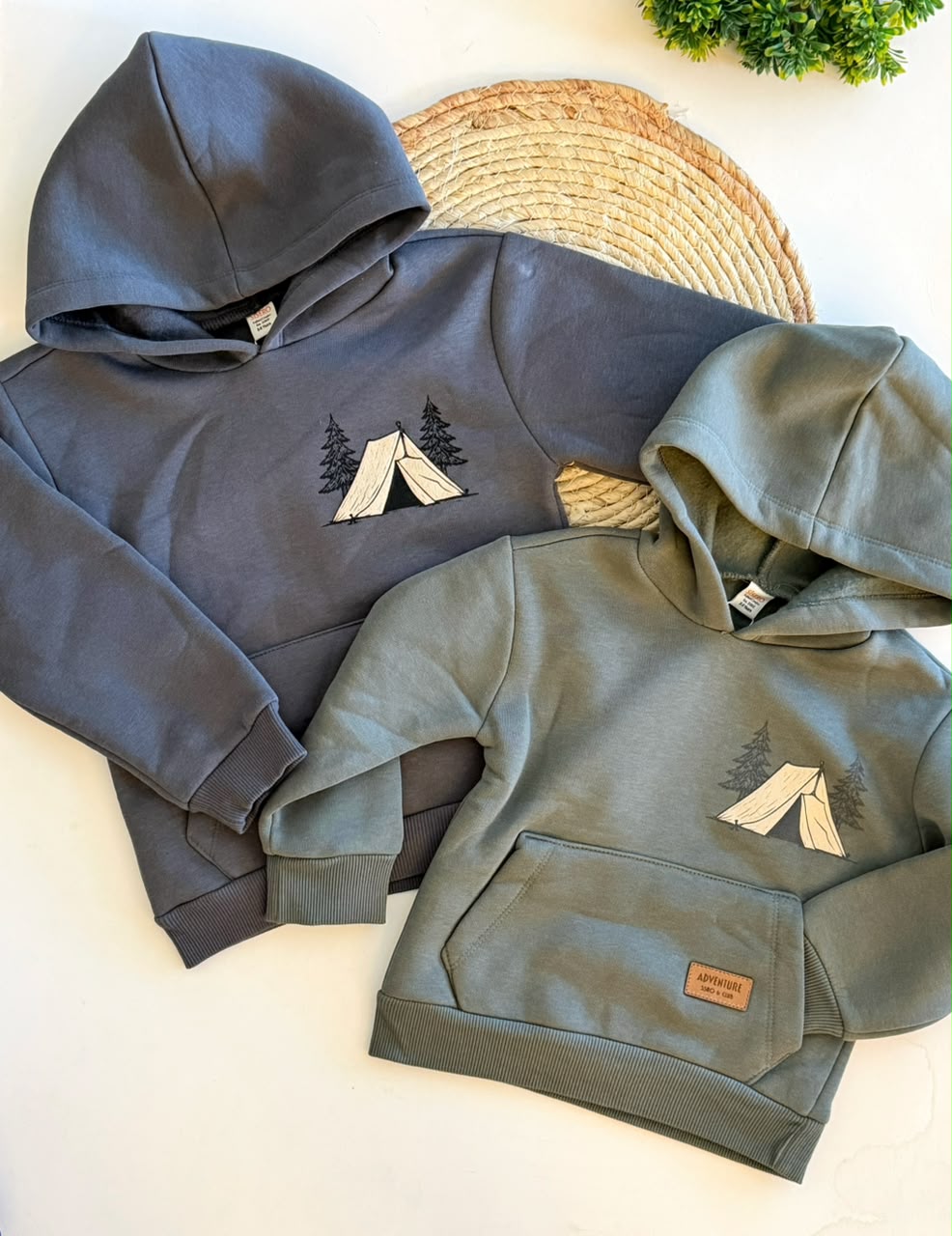 Fleece hoodies available in 2 colors