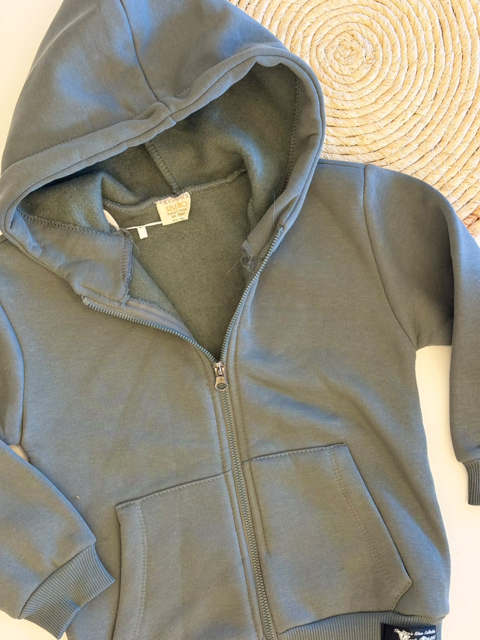 Fleece zip-up hoodie