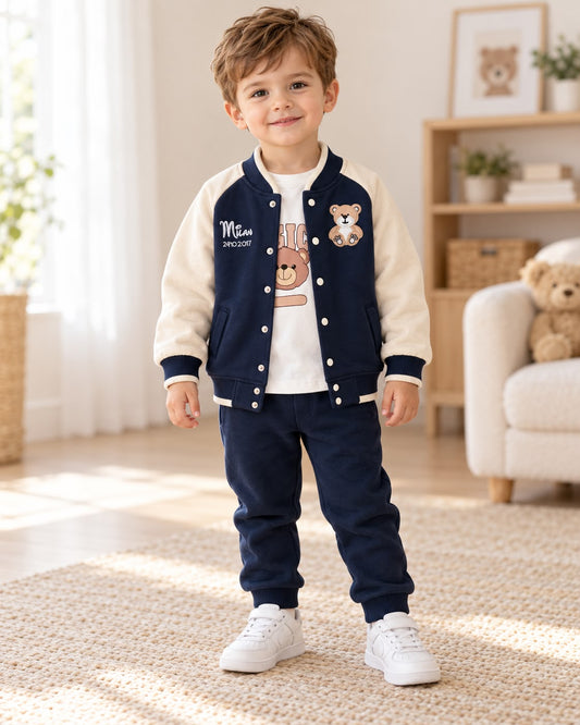 3 pieces fleece navy set