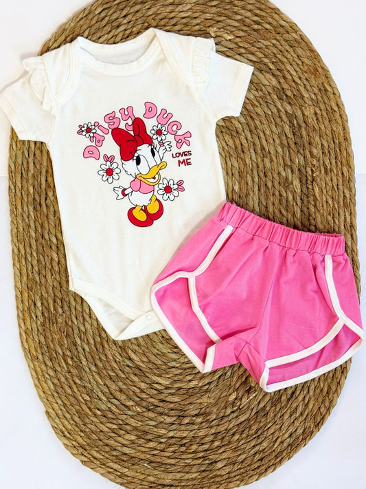 Daisy Duck Bodysuit & Shorts Set