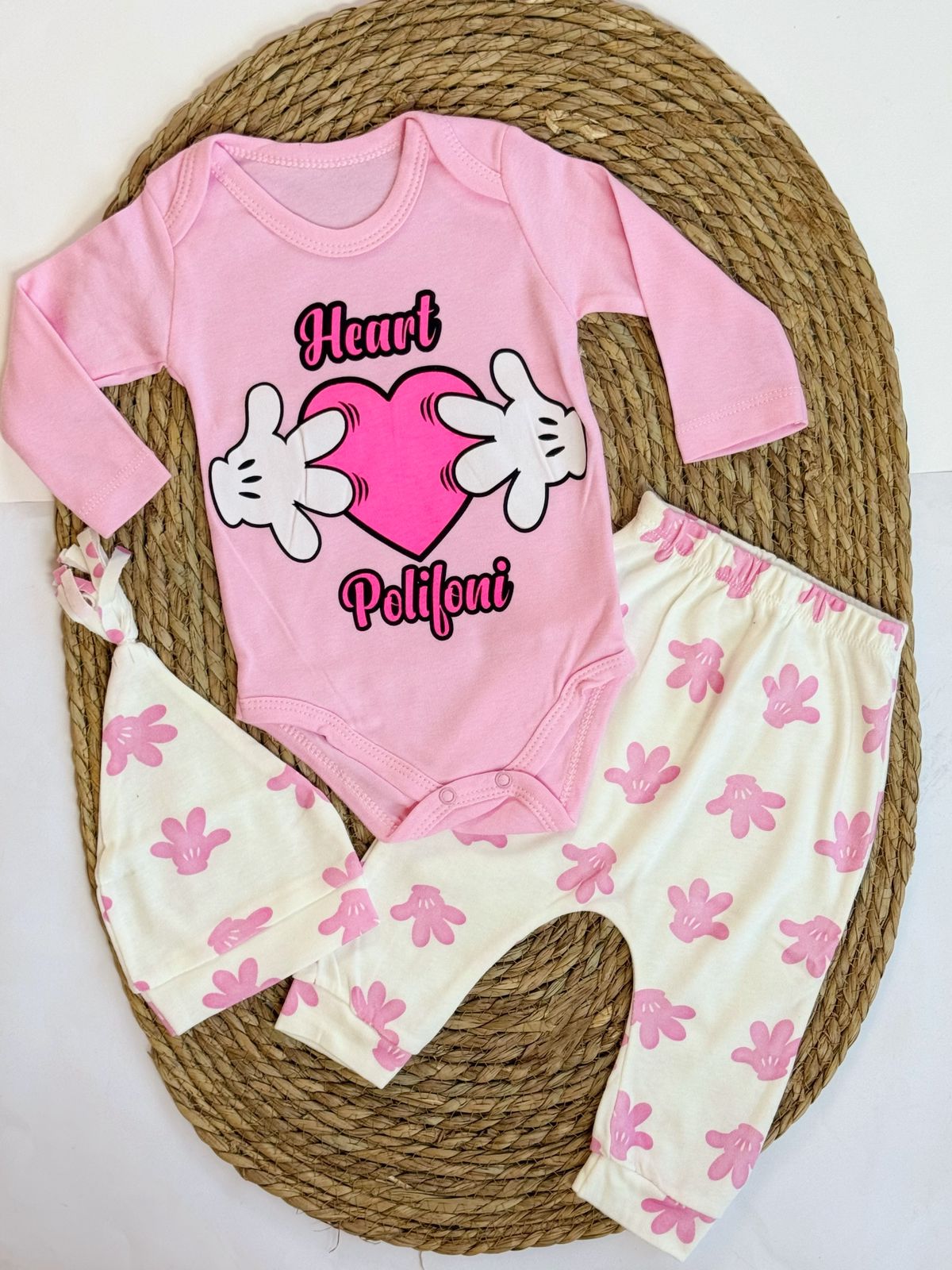 Cotton bodysuit & pant set