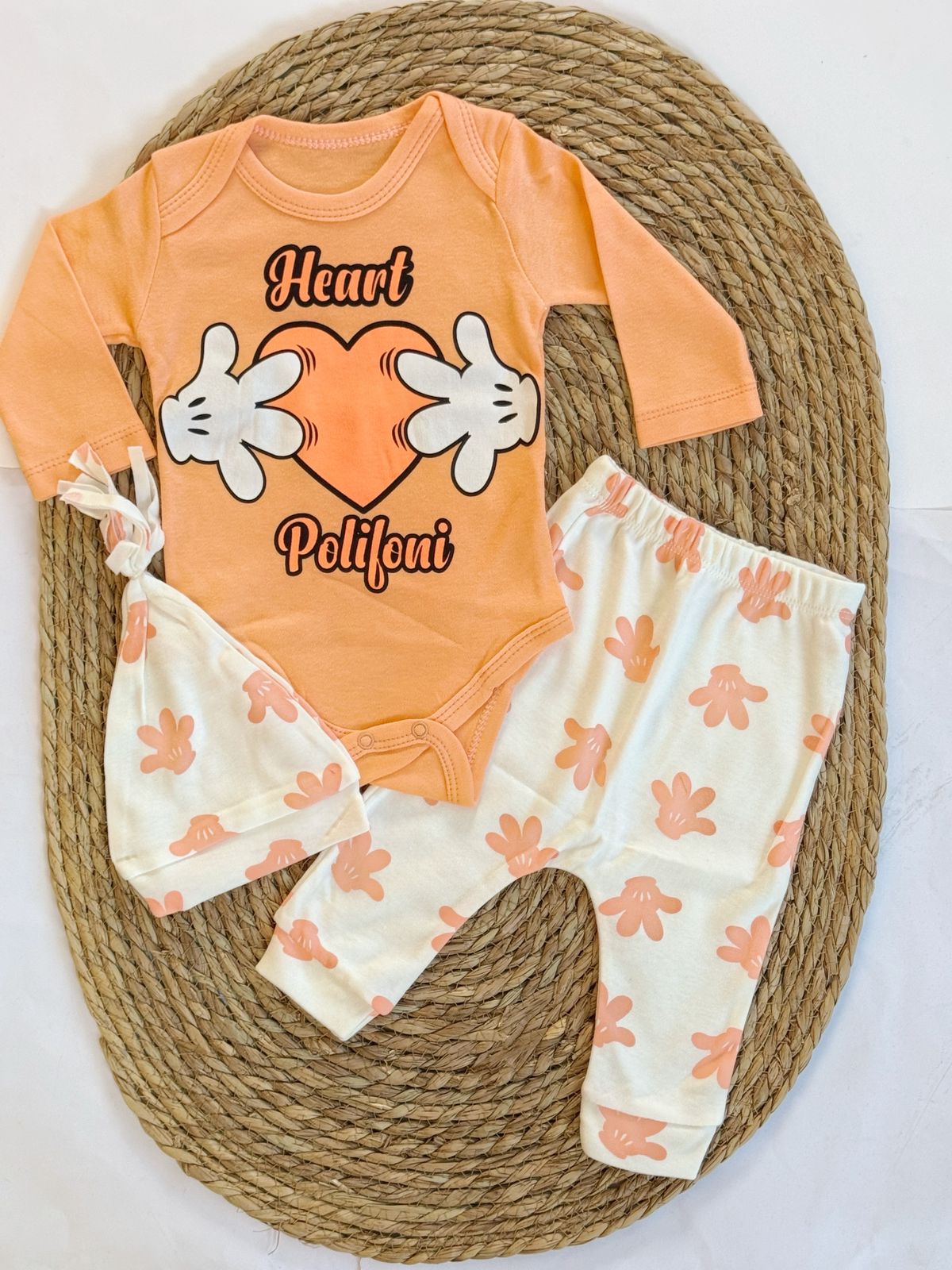 Cotton bodysuit & pant set