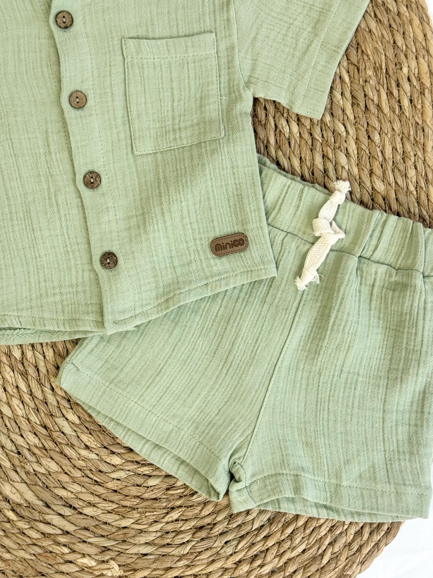Linen Baby Boy Set