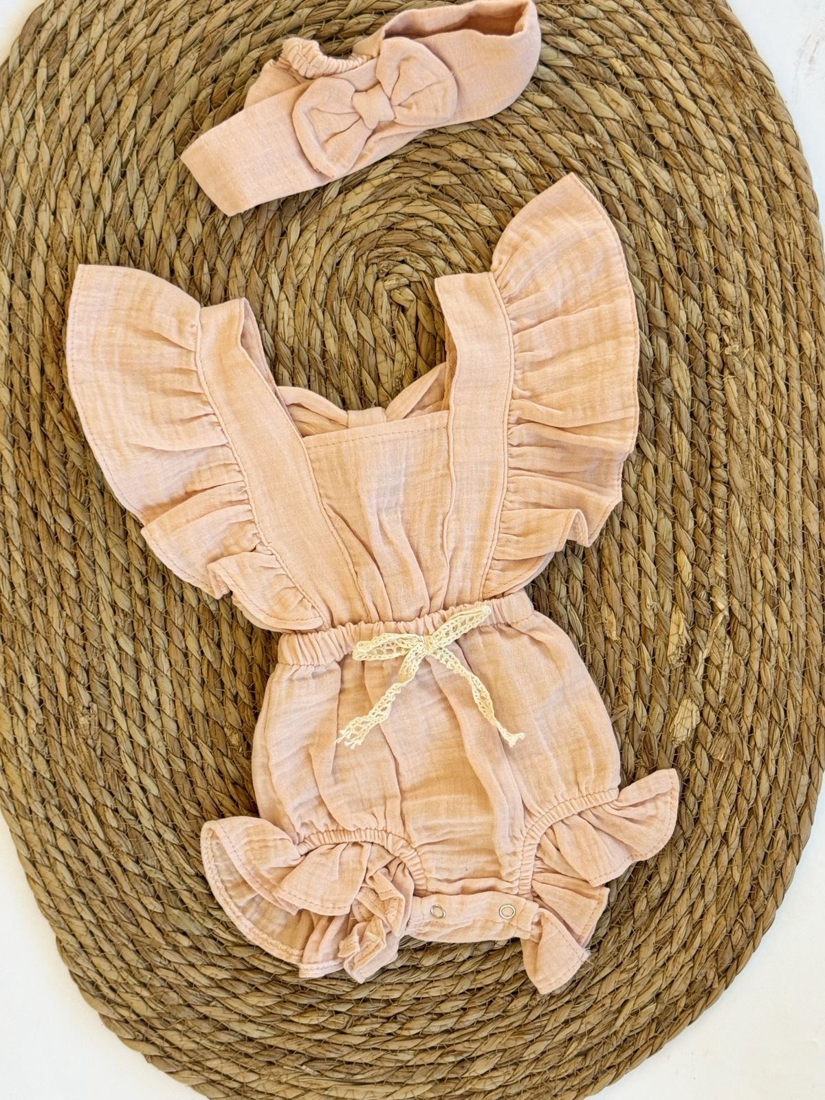 Linen Rompers available in 2 colors