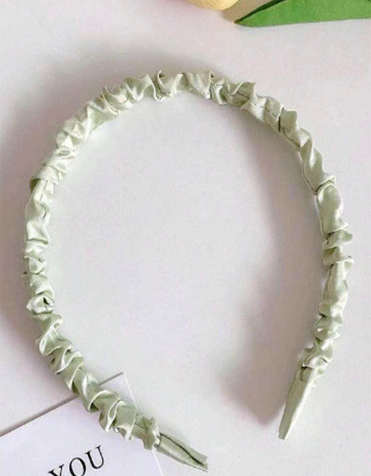 Satin Pleated Headbands