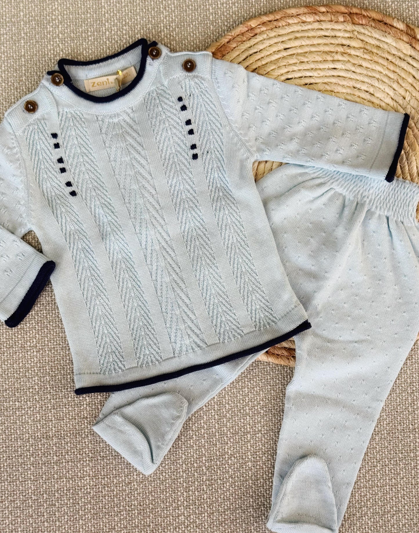 5 Pieces Triko Set with Blanket available in 2 colors