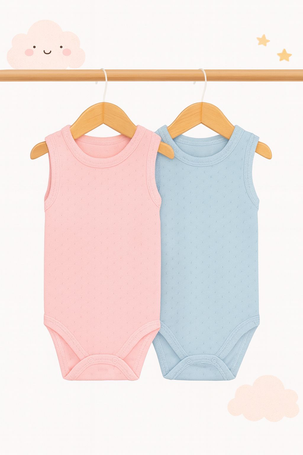 100% Cotton Bodysuit available in 2 colors