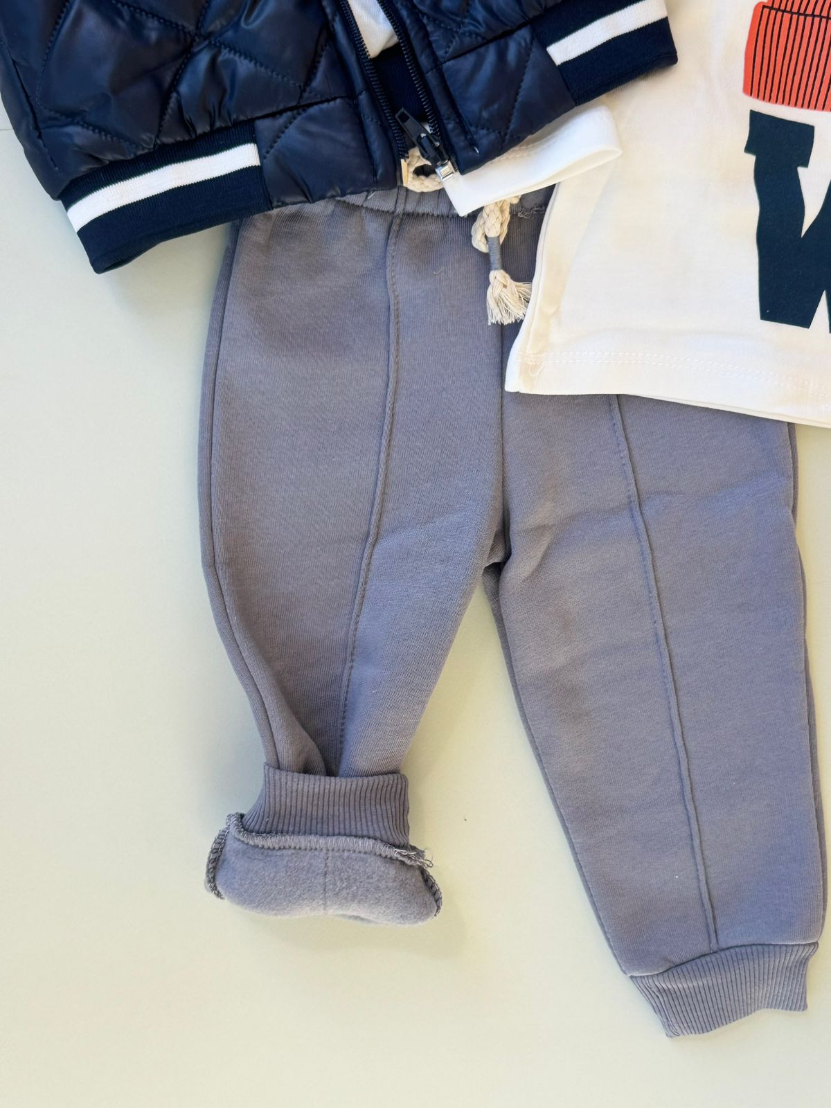 3 pieces set / Fleece Pants