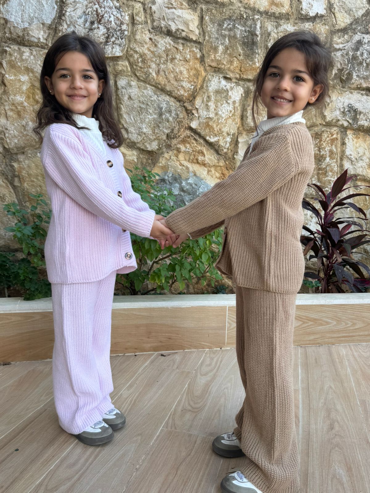 3 pieces wool set available in 2 colors