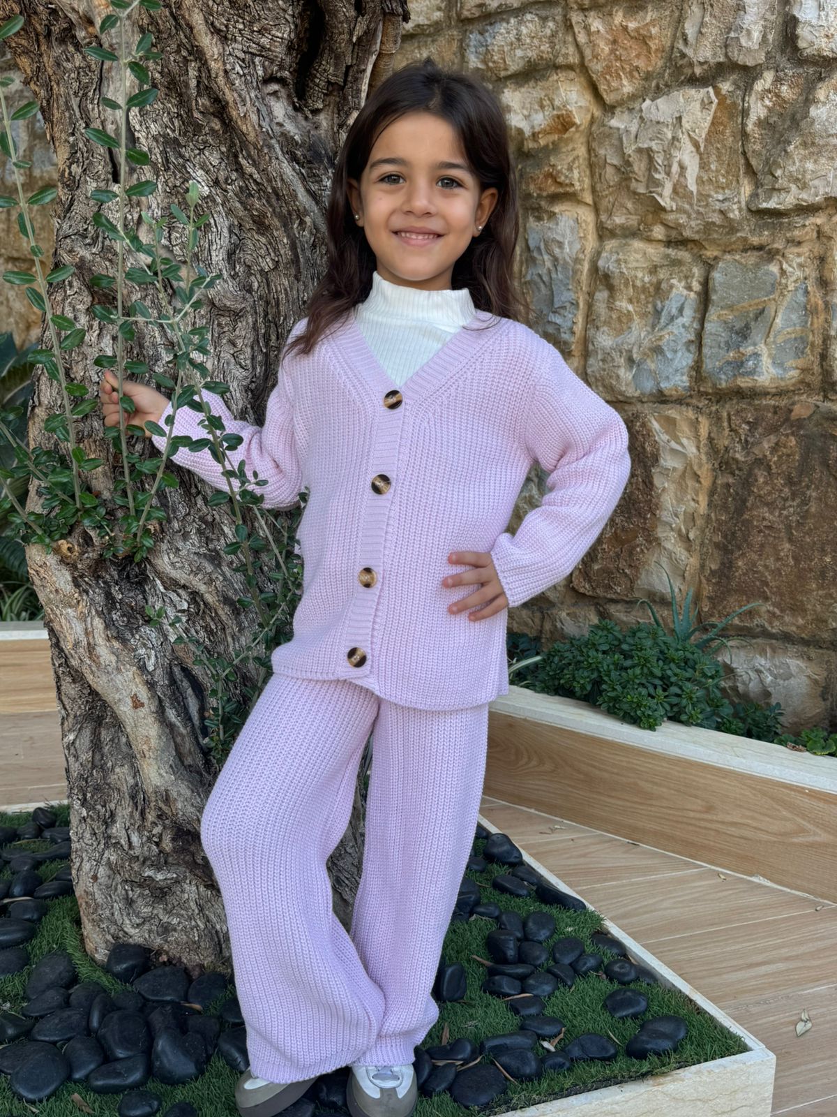 3 pieces wool set available in 2 colors