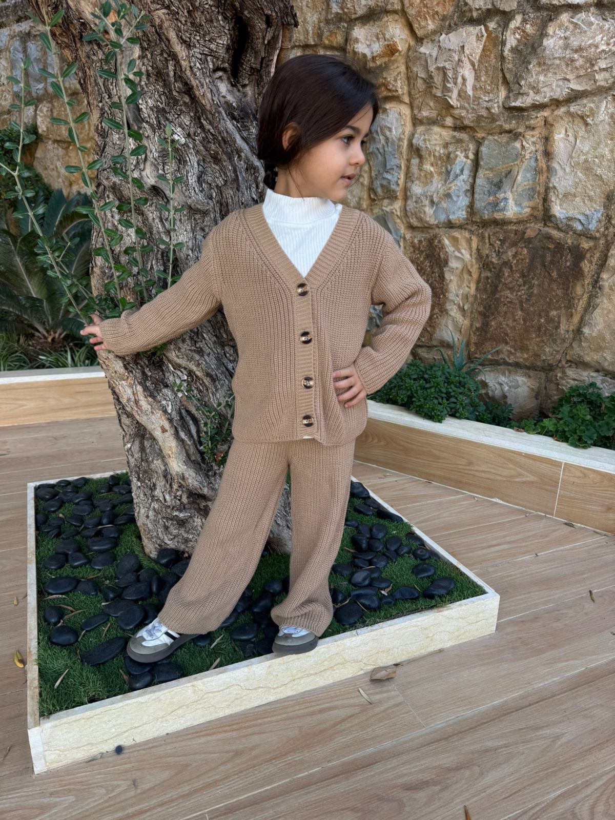 3 pieces wool set available in 2 colors