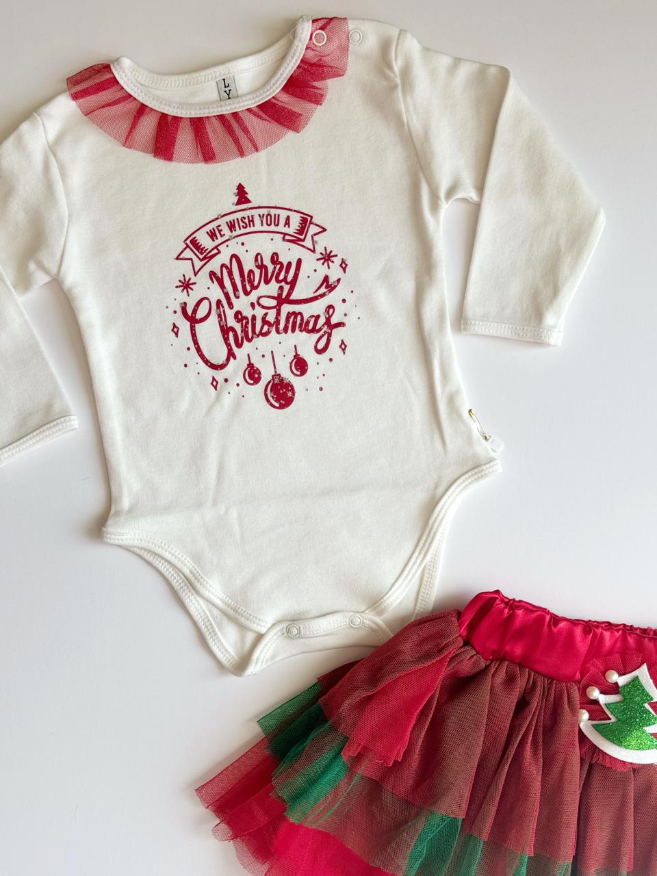 Christmas Bodysuit & tutu Set