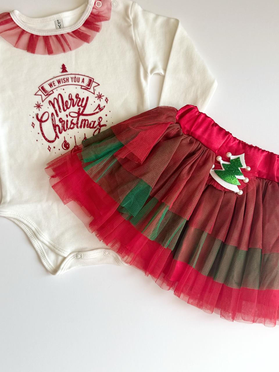 Christmas Bodysuit & tutu Set