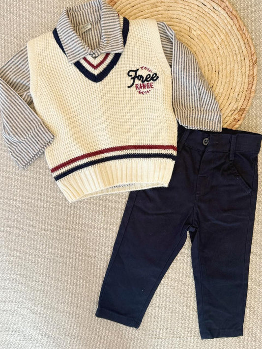 4 Pieces Navy Set