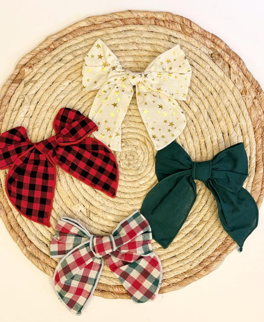 Set of 4 Christmas Hair Clips