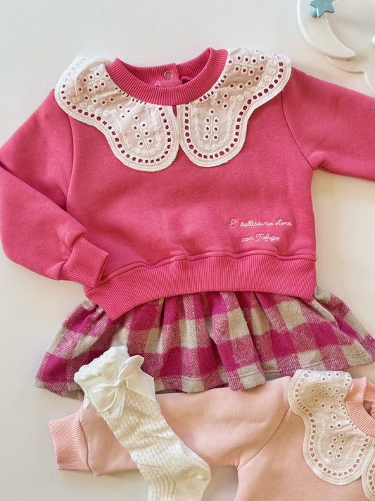 Fleece dress available in 2 colors