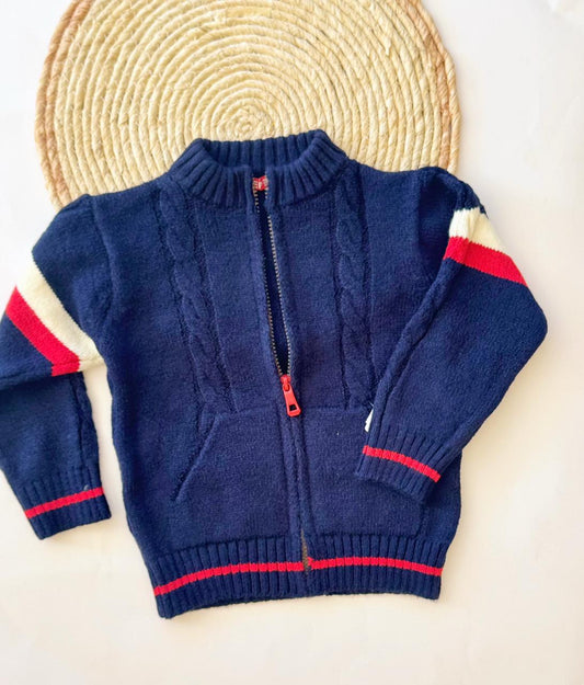 Knit cardigan available in 2 colors