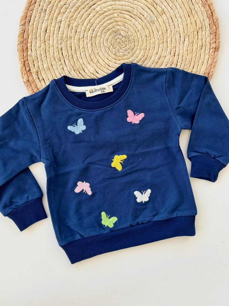 Navy Cotton Sweater