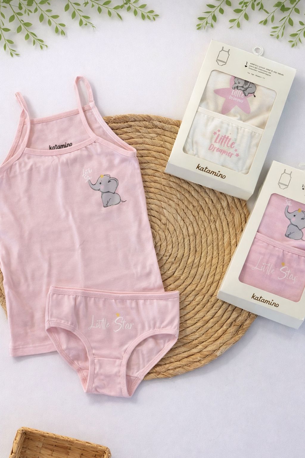 Girls underwear set (camisole & brief)