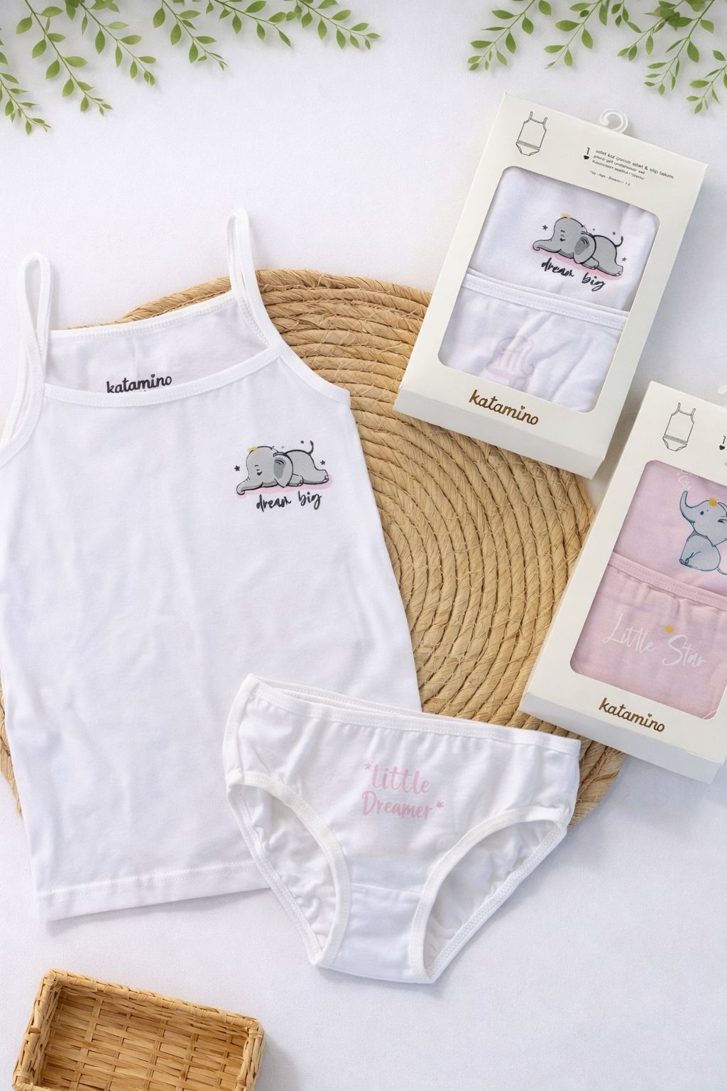 Girls underwear set (camisole & brief)