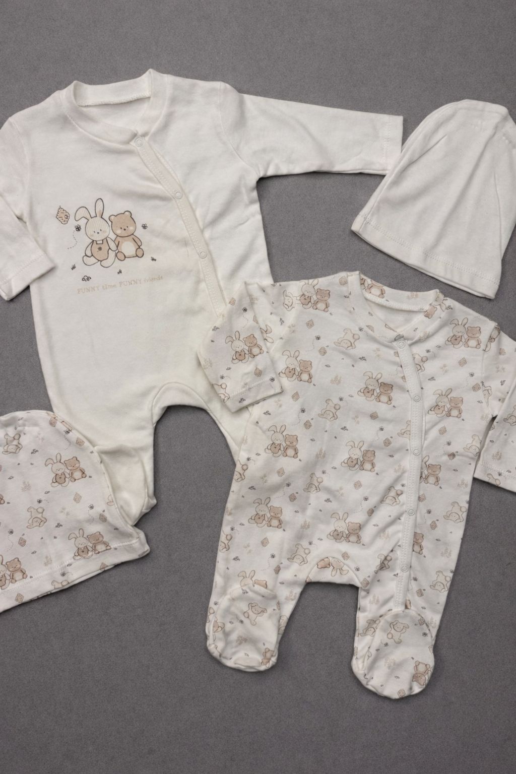 Set of 2 cotton overalls