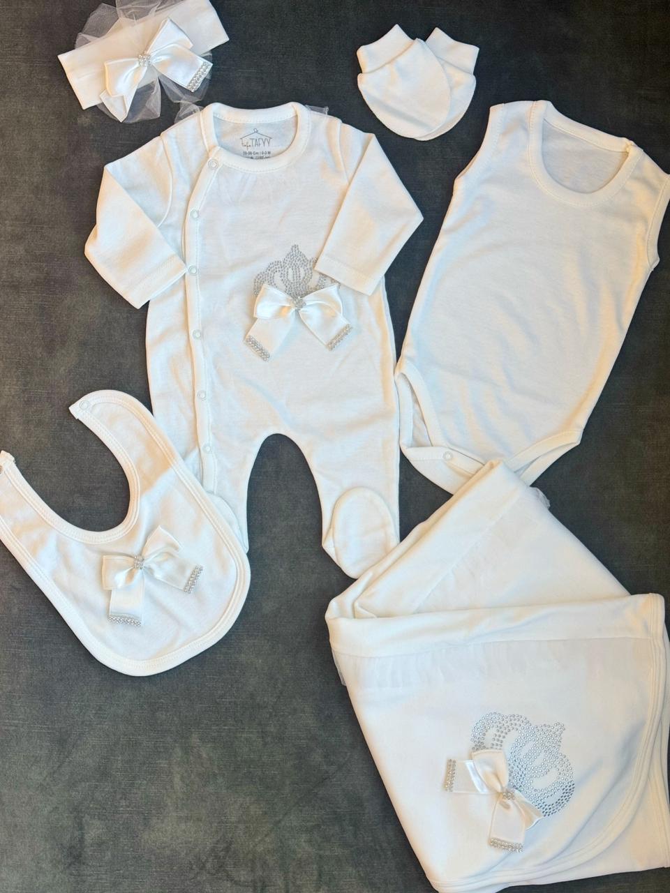 10 pieces baby girl set with blanket