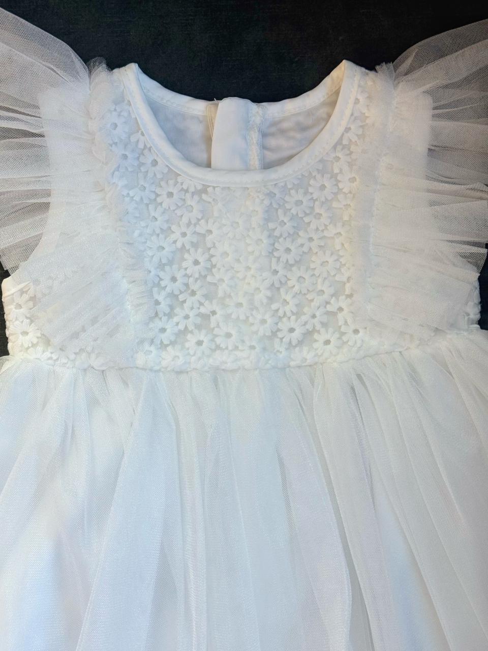 White tulle dress