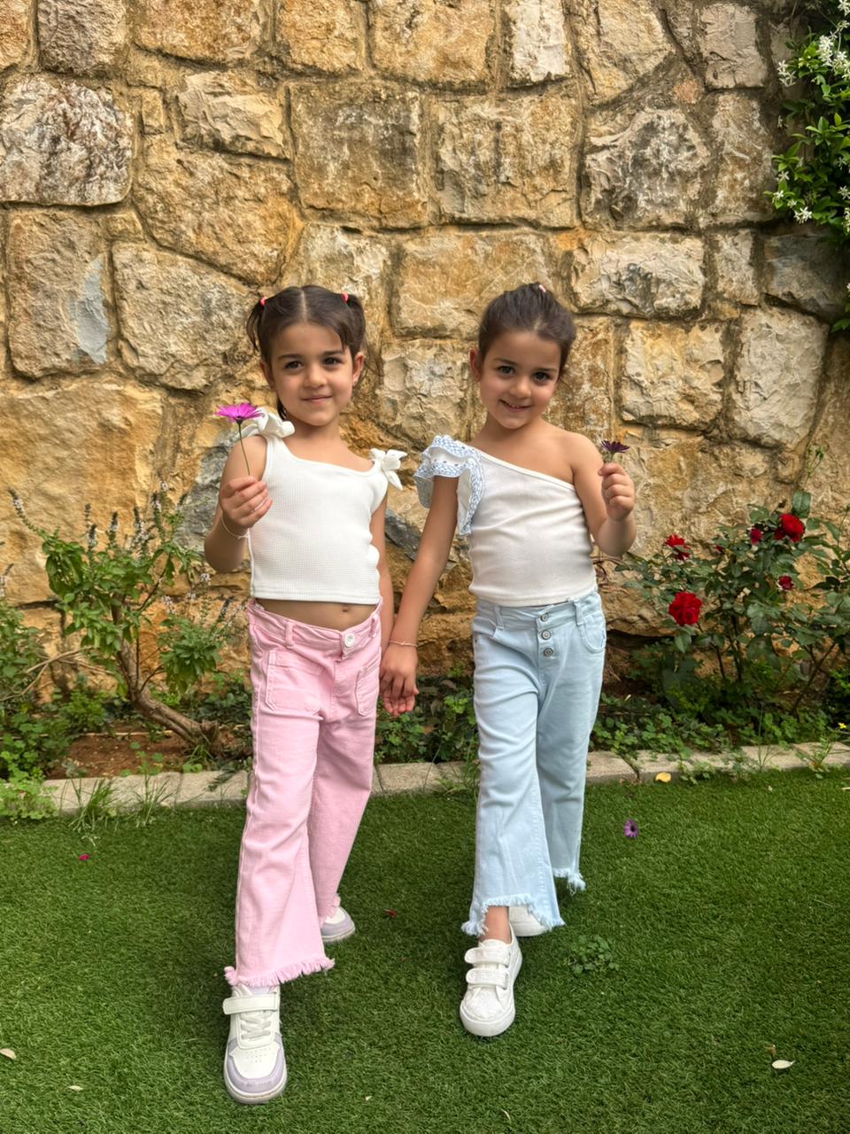 Pink jeans