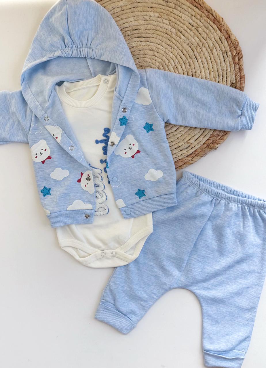 Soft fleece 3 pieces set available in 2 colors