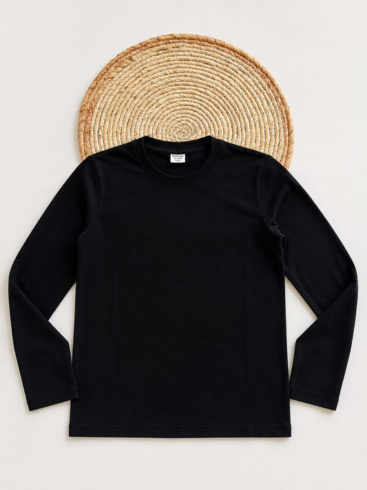 Cotton basic long-sleeve shirts
