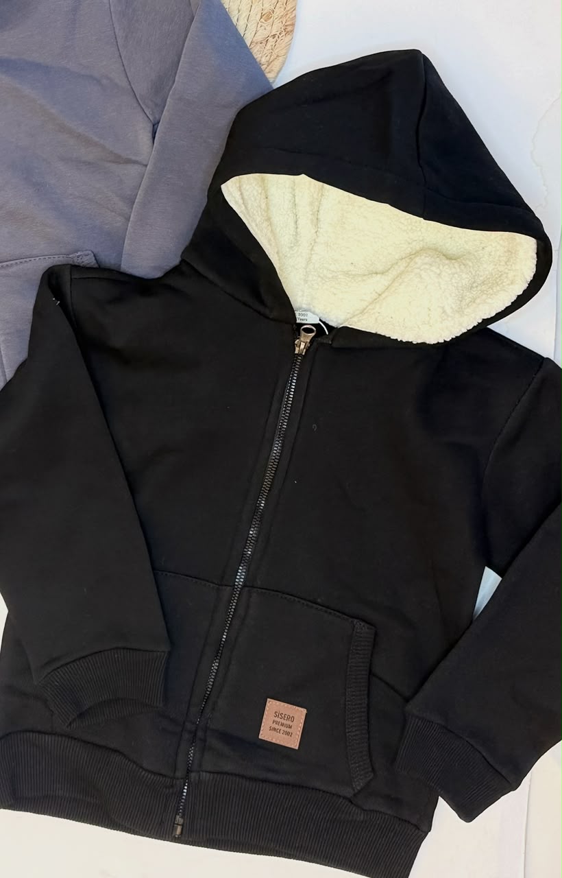 Fleece zip-up hoodie