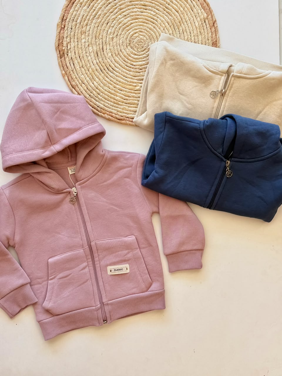 Fleece zip-up hoodies